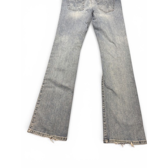 VTG Guess Daredevil Bootcut Jeans Womens 30 Distressed Low Rise Denim Pants Y2K - Picture 12 of 15
